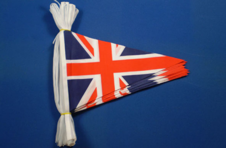 UK Union Jack/Flag 65ft/20m Polyester Pennant Bunting-0