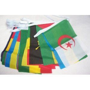 African bunting flags