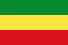 Ethiopia flag plain no star