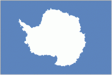 Antarctica flag map outline