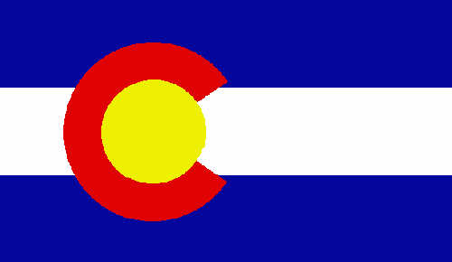 Colorado state flag - USA