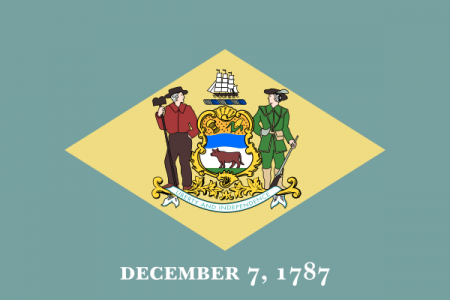 Delaware state flag - USA