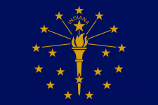 Indiana state flag - USA