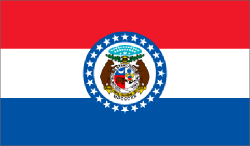 Missouri state flag - usa