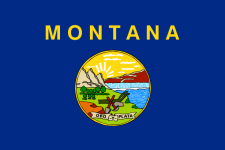 Montana state flag - usa