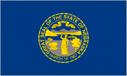 Nebraska state flag - usa