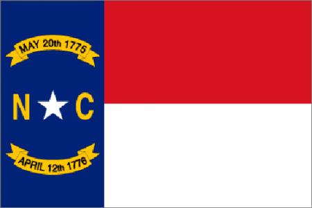North Carolina state flag - usa