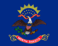 North Dakota state flag - usa