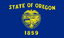 Oregon state flag - usa