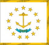 Rode Island state flag - usa