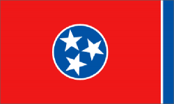 Tennessee state flag - usa