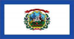 West Virginia state flag - usa