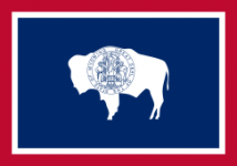 Wyoming state flag - usa